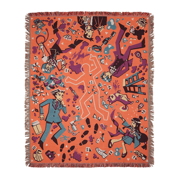 Crime Scene Throw Blanket