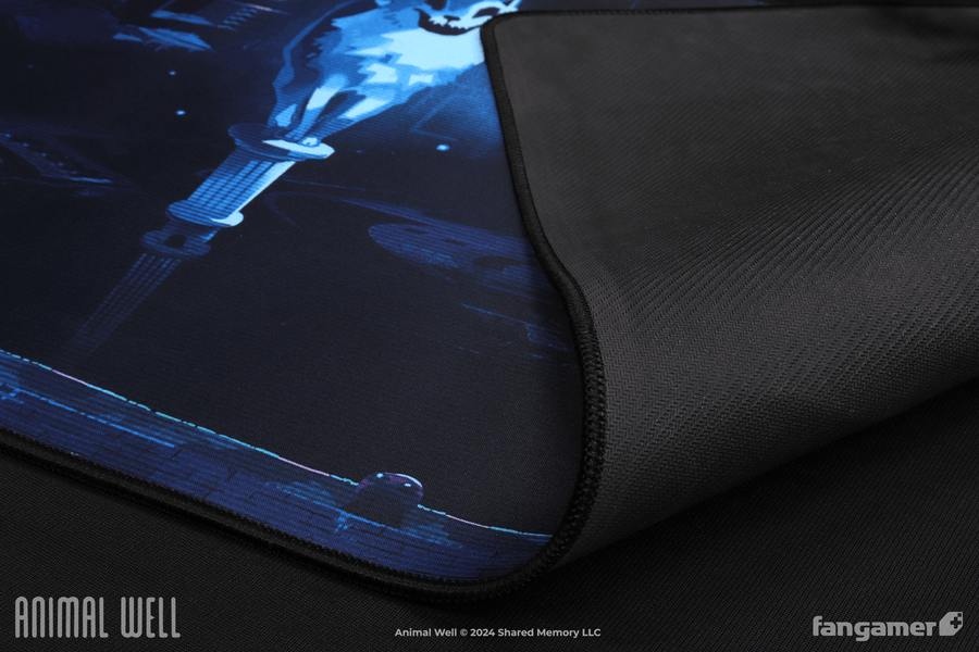 Effigies in the Depths Desk Mat - Animal Well