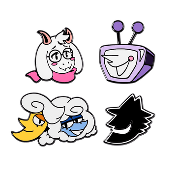 DELTARUNE Character Pins Set 4