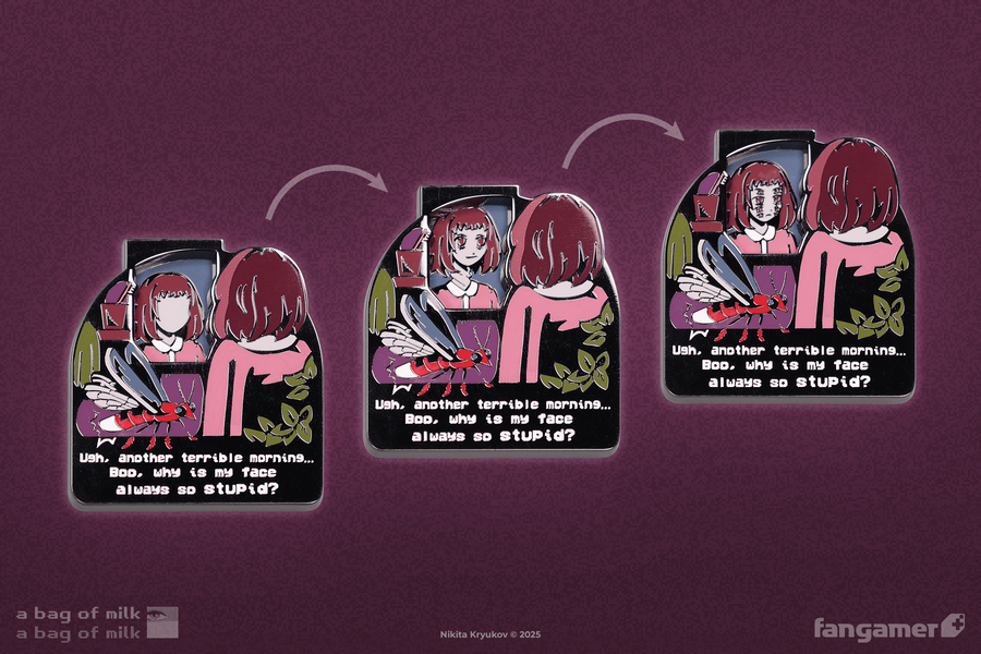 Terrible Morning Spinning Pin - A Bag of Milk