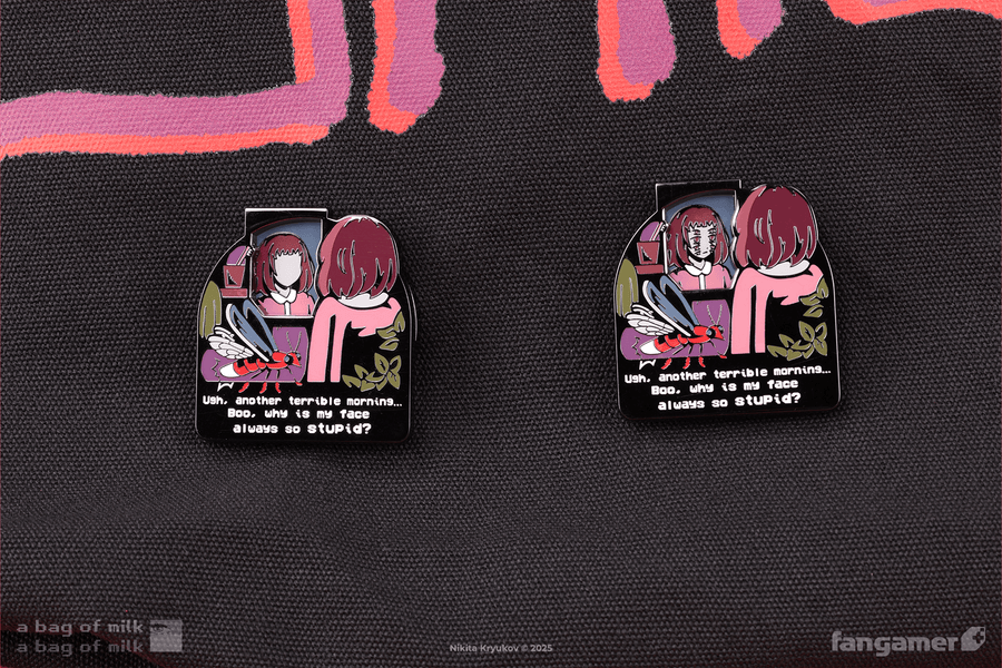 Terrible Morning Spinning Pin - A Bag of Milk