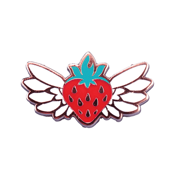 Flying Strawberry Pin