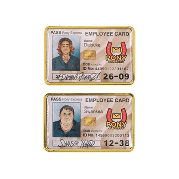 Daisuke and Swansea ID Card Pins