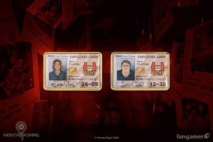 Daisuke and Swansea ID Card Pin Set - MOUTHWASHING