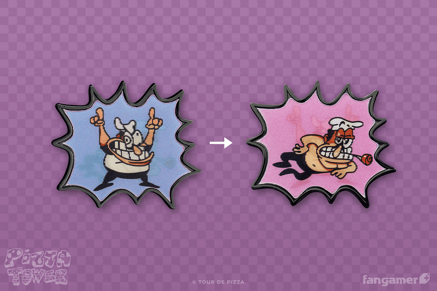 Strike a Pose Lenticular Pin - Pizza Tower