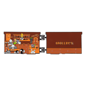 Grillby's Hinged Pin