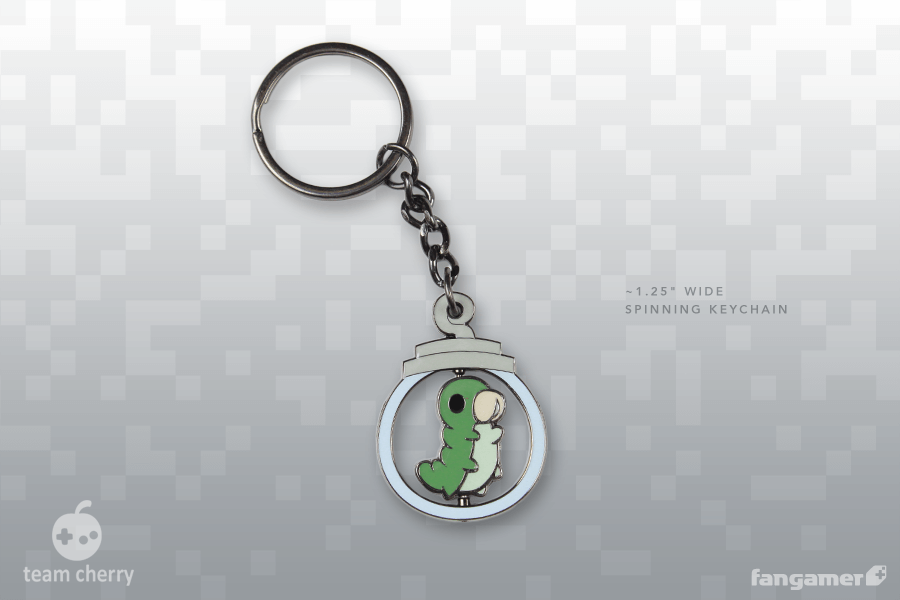 Grub in a Jar Spinning Keychain - Hollow Knight