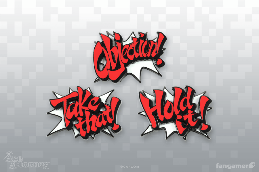 Interjection! Pin Set - Ace Attorney