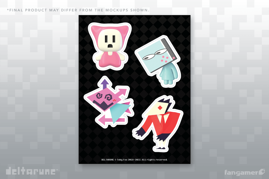 Deltarune NPC Sticker Sheet - DELTARUNE