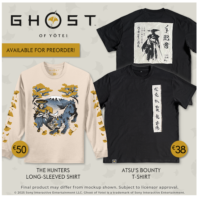 New Ghost of Yotei merch is available at Fangamer.eu