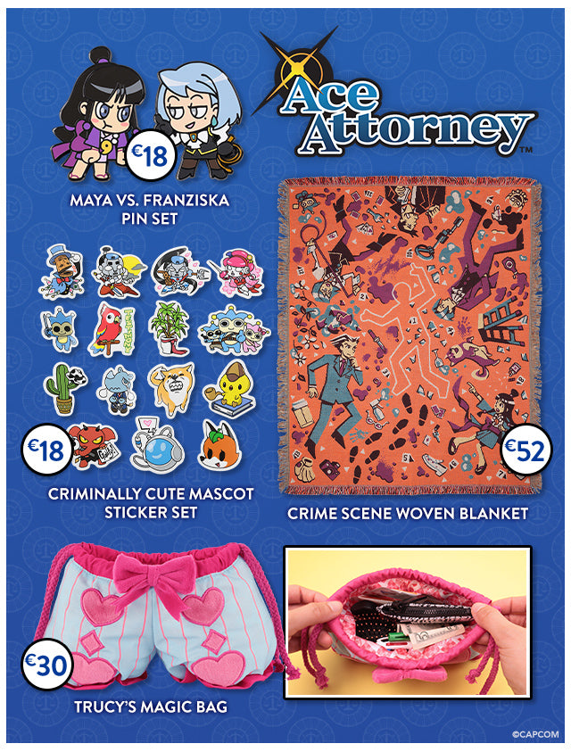 New Ace Attorney merch is available at Fangamer.eu