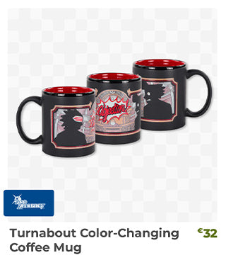 Turnabout Color-Changing Coffee Mug is back in stock at fangamer.eu