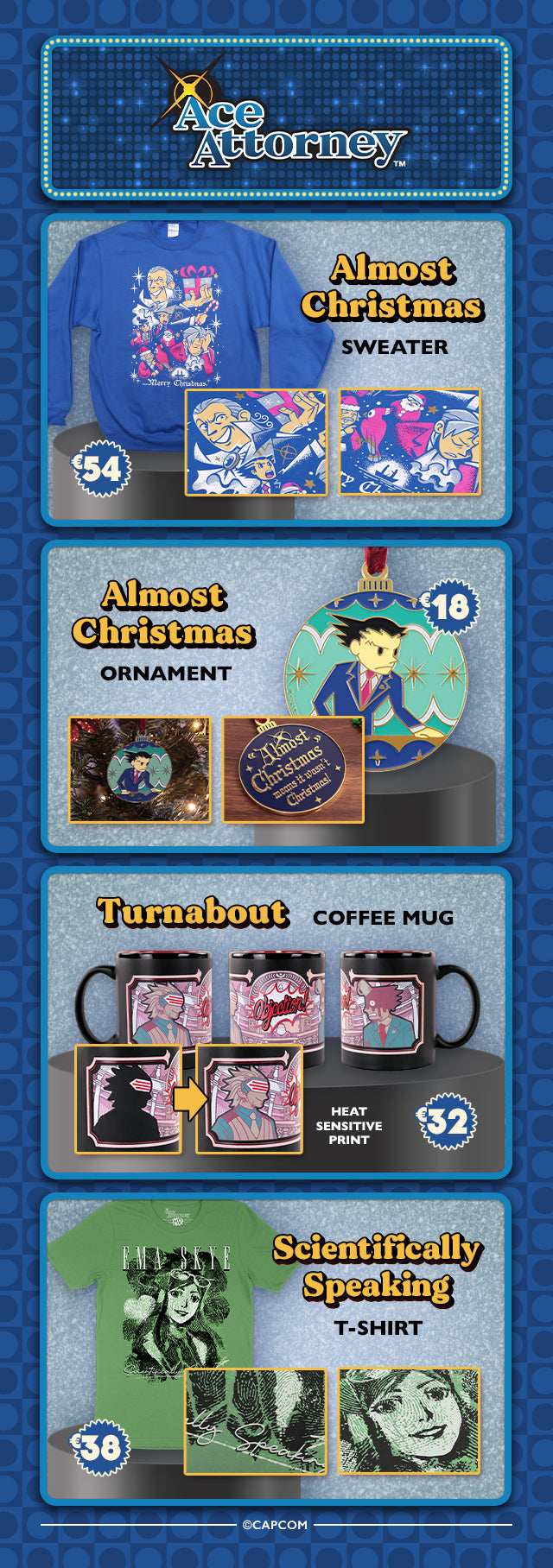 New Ace Attorney merch is available at fangamer.eu