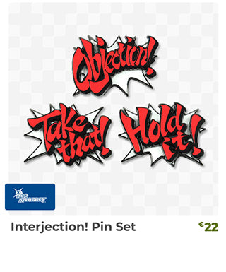 Interjection! Pin Set is back in stock at fangamer.eu