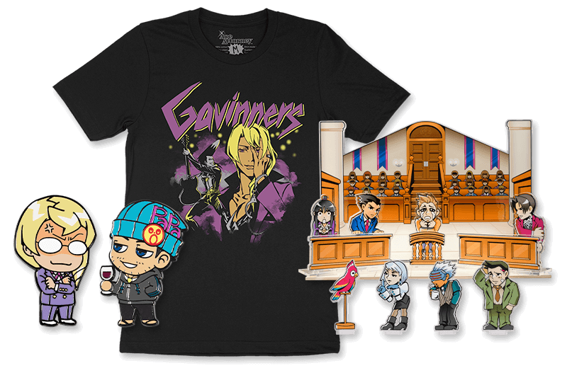 Ace Attorney: Standees, tour shirts, and more