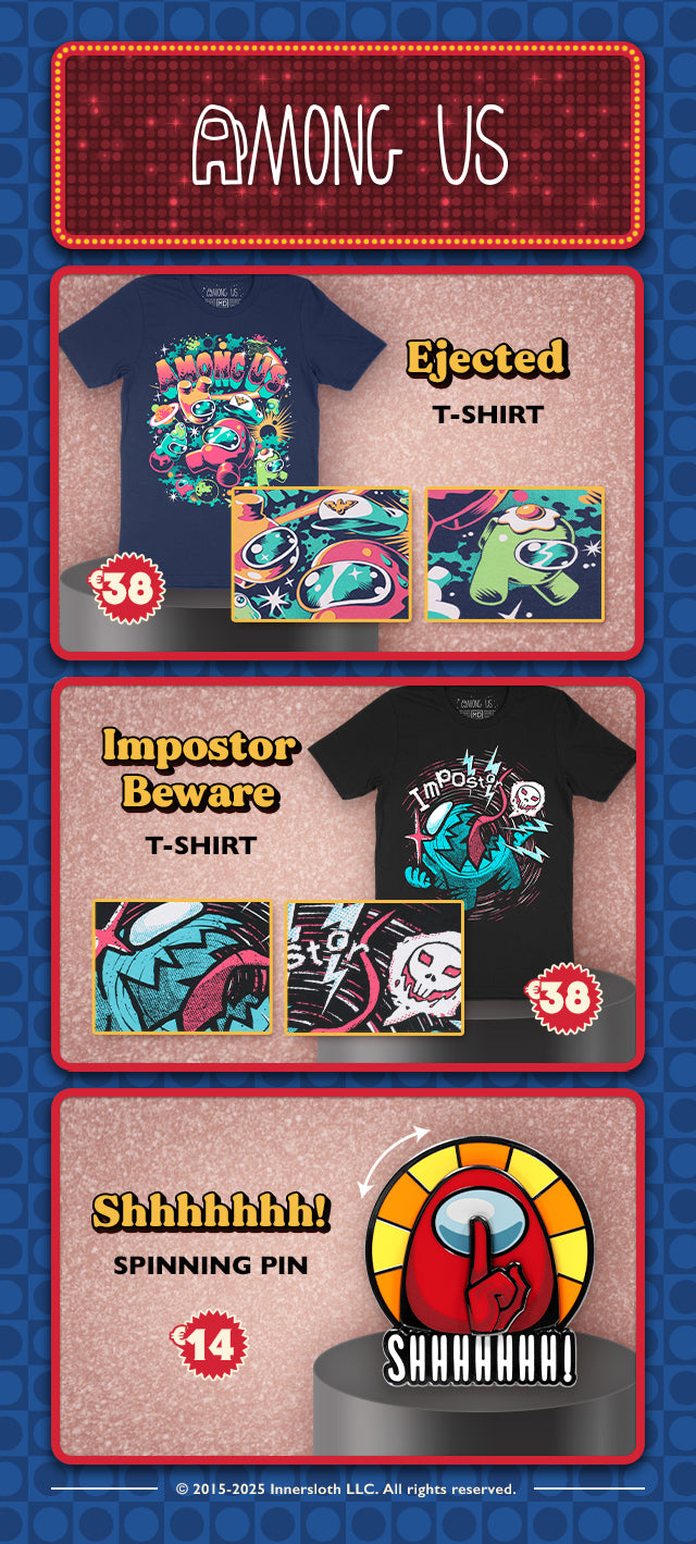 New Among Us merch is available at fangamer.eu