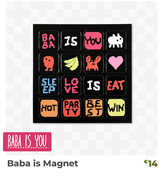 Baba Is Magnet is back in stock at fangamer.eu