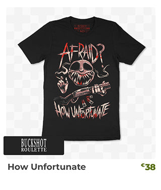 How Unfortunate t-shirt is back in stock at fangamer.eu