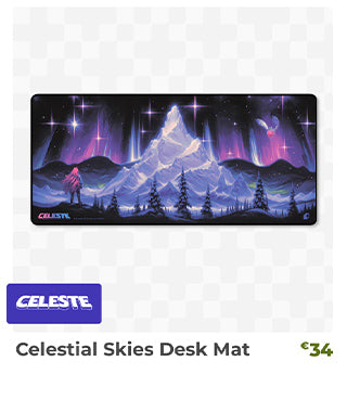 Celestial Skies Desk Mat is back in stock at fangamer.eu