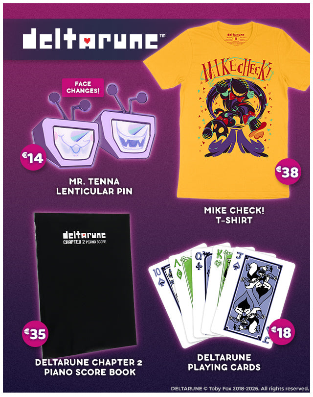 New Deltarune merch available at fangamer.eu
