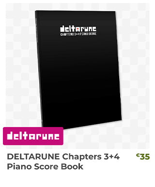 DELTARUNE Chapters 3+4 Piano Score Book is back in stock at Fangamer.eu