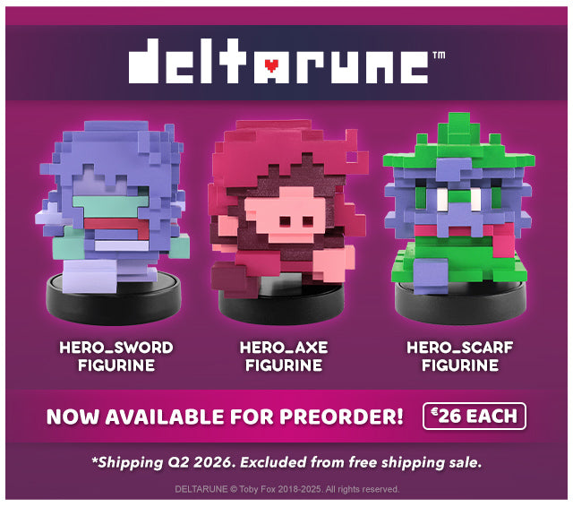 Deltarune figurines now available for preorder at fangamer.eu