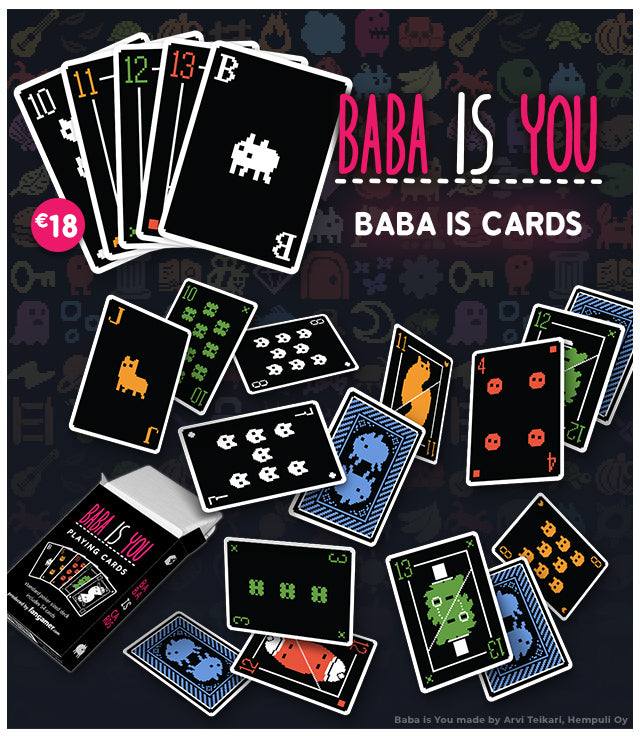 New Baba Is You cards available at fangamer.eu