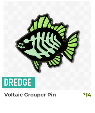 Voltaic Grouper Pin is back in stock at fangamer.eu