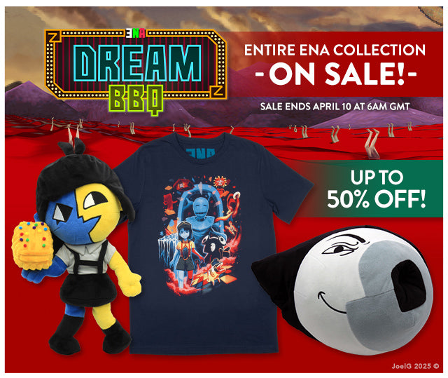 ENA collection is on sale now through April 10 at 6am GMT at Fangamer.eu