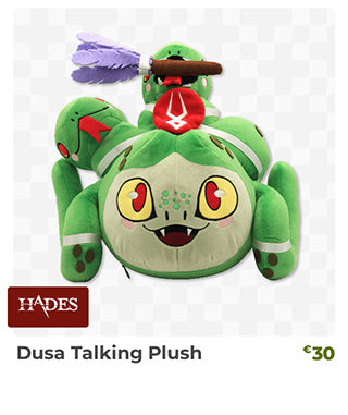 Dusa Talking Plush is back in stock at fangamer.eu