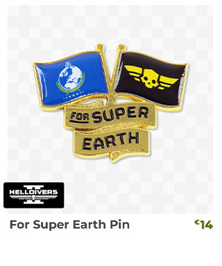 For Super Earth Pin is back in stock at fangamer.eu