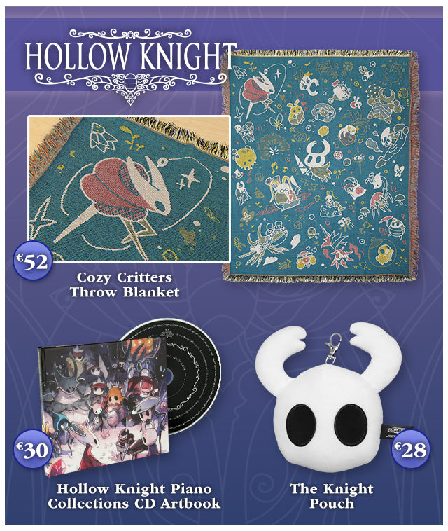 New Hollow Knight merch is available at Fangamer.eu