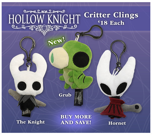 New Hollow Knight Critter Clings available at fangamer.eu