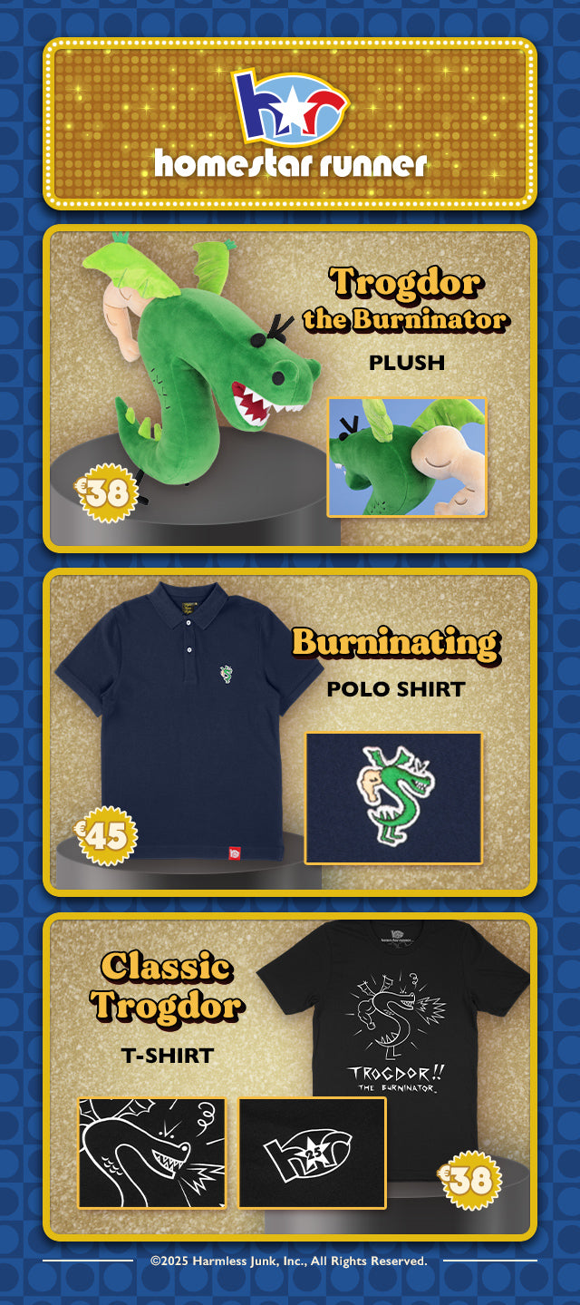 New Homestar Runner merch is available at fangamer.eu