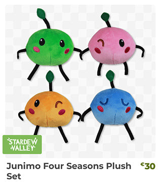 Junimo Four Seasons Plush Set is back in stock at fangamer.eu