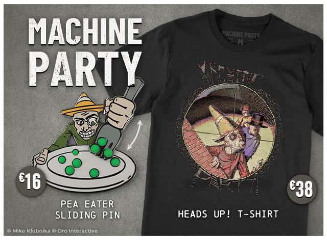 New Machine Party merch available now at Fangamer.eu!