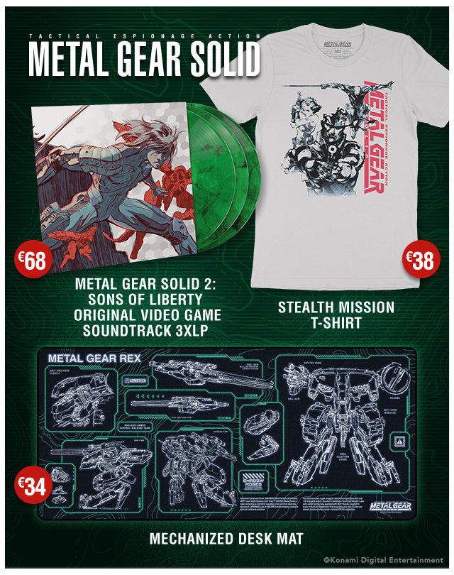 New METAL GEAR SOLID merch available at  fangamer.eu