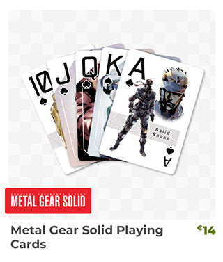 Metal Gear Solid Playing Cards are back in stock at fangamer.eu