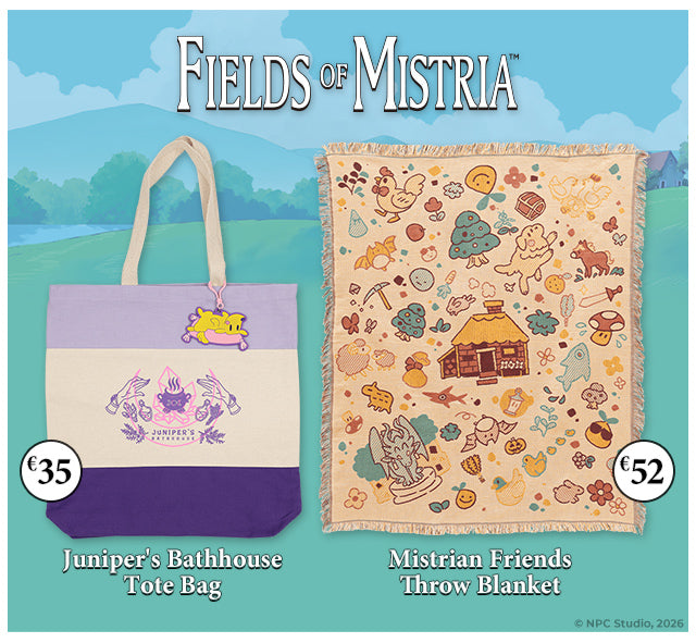 New Fields of Mistria merch available at fangamer.eu