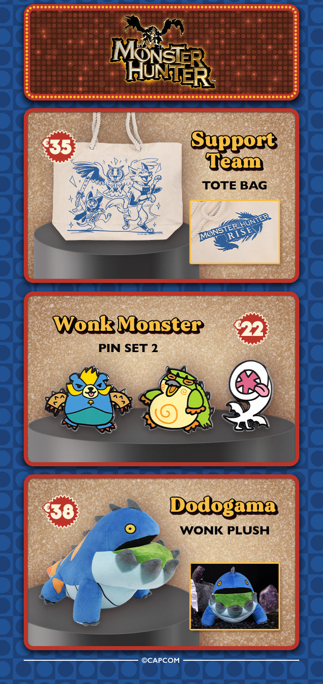 New Monster Hunter merch is available at fangamer.eu