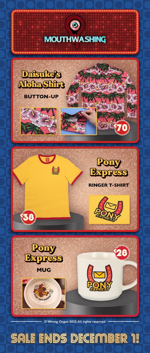 New Mouthwashing merch is available at fangamer.eu