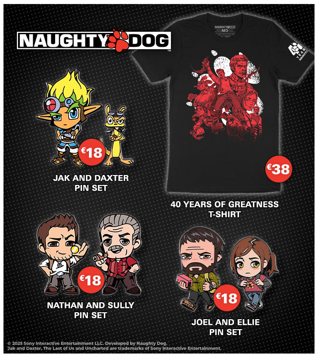 New Naughty Dog merch is available at Fangamer.eu
