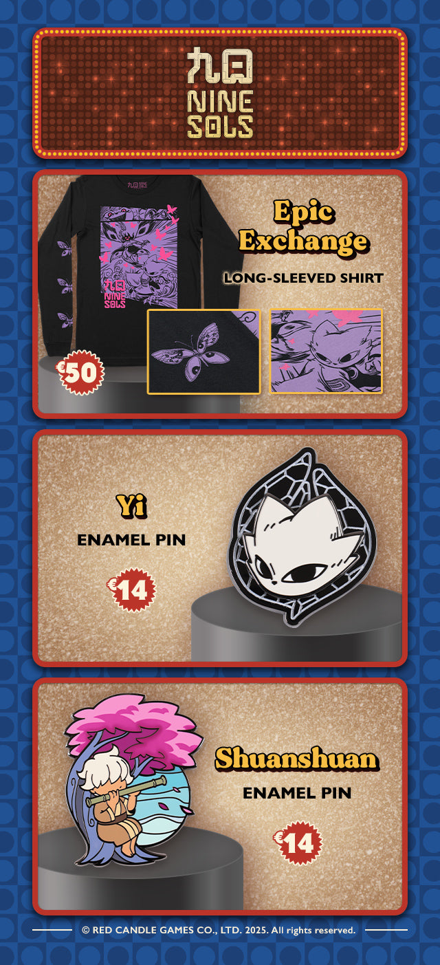 New Nine Sols merch is available at fangamer.eu