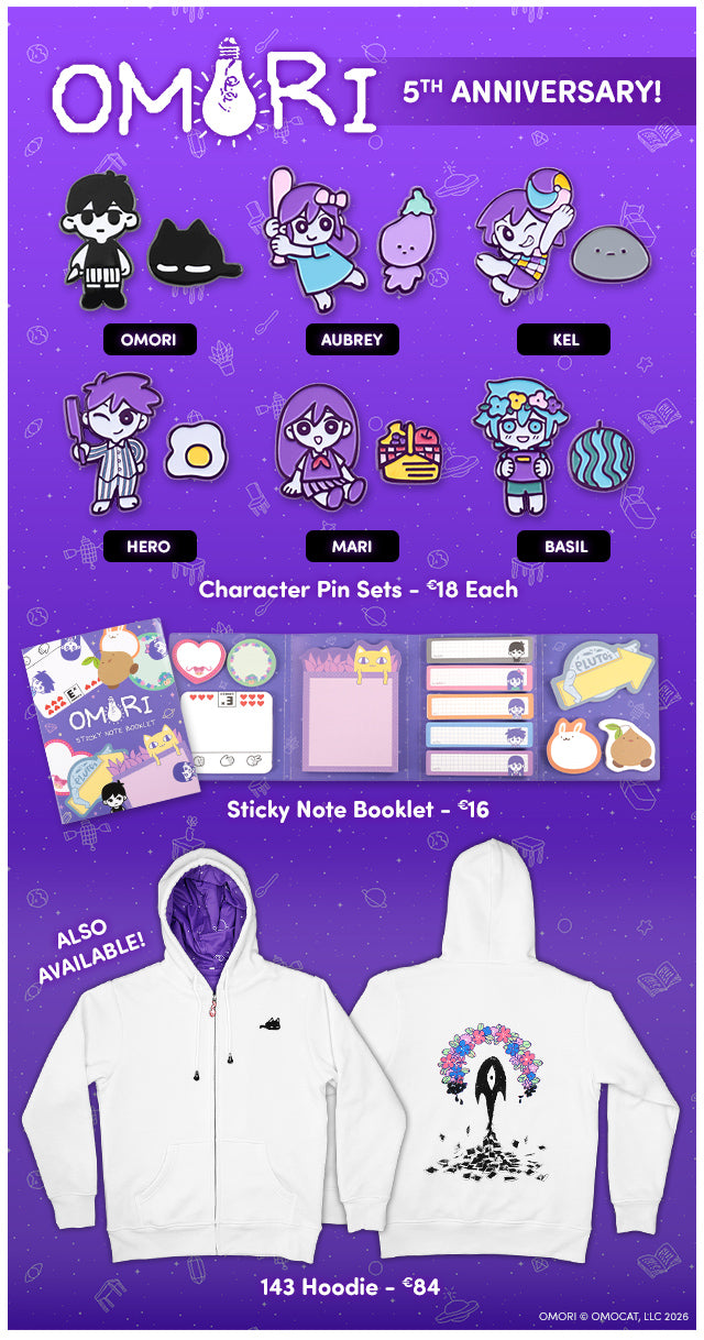 New OMORI merch available at Fangamer.eu