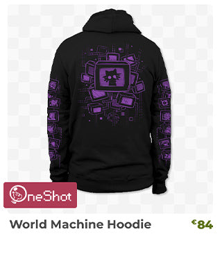 World Machine Hoodie is back in stock at Fangamer.eu
