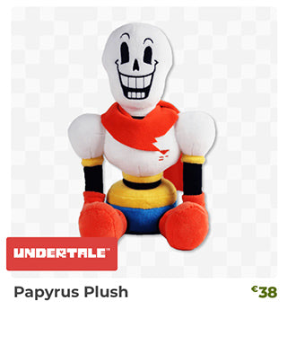 Papyrus Plush is back in stock at fangamer.eu