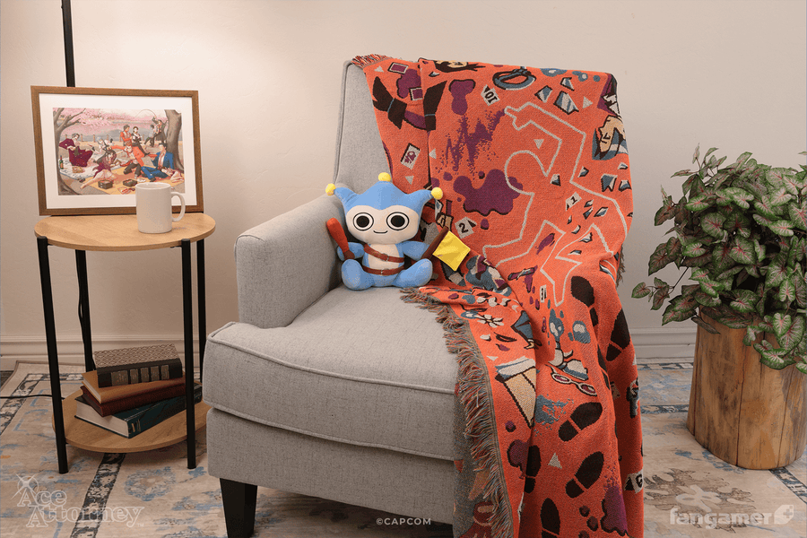 Crime Scene Throw Blanket - Ace Attorney