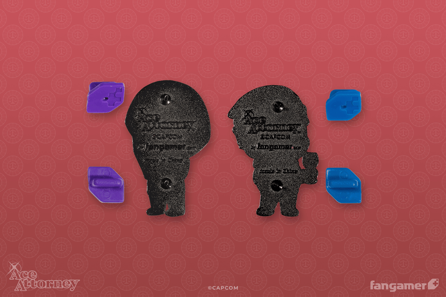 Kristoph & Phoenix Pin Set - Ace Attorney