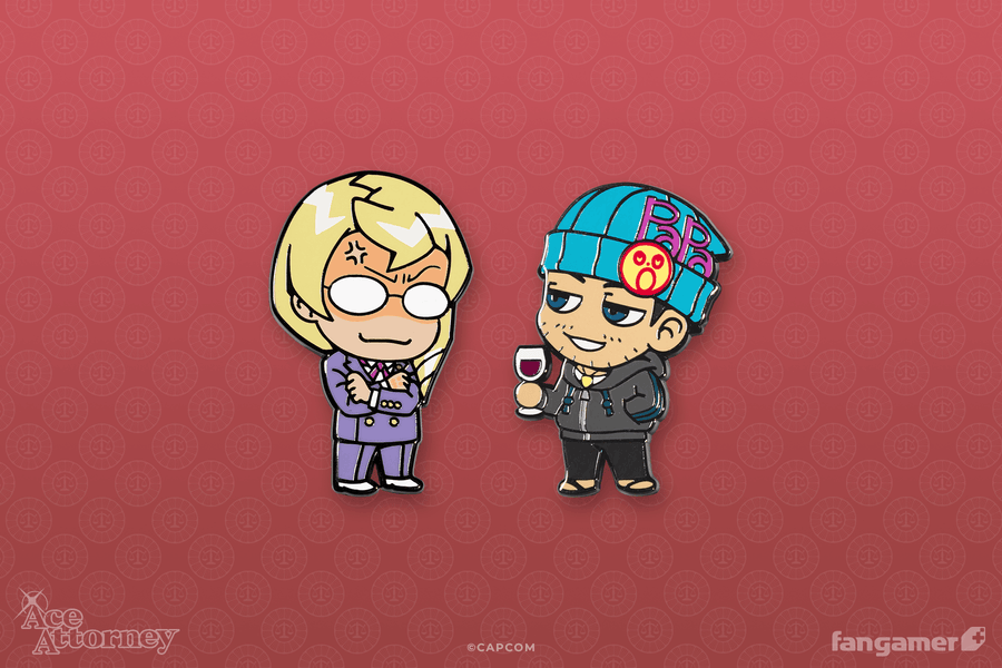 Kristoph & Phoenix Pin Set - Ace Attorney