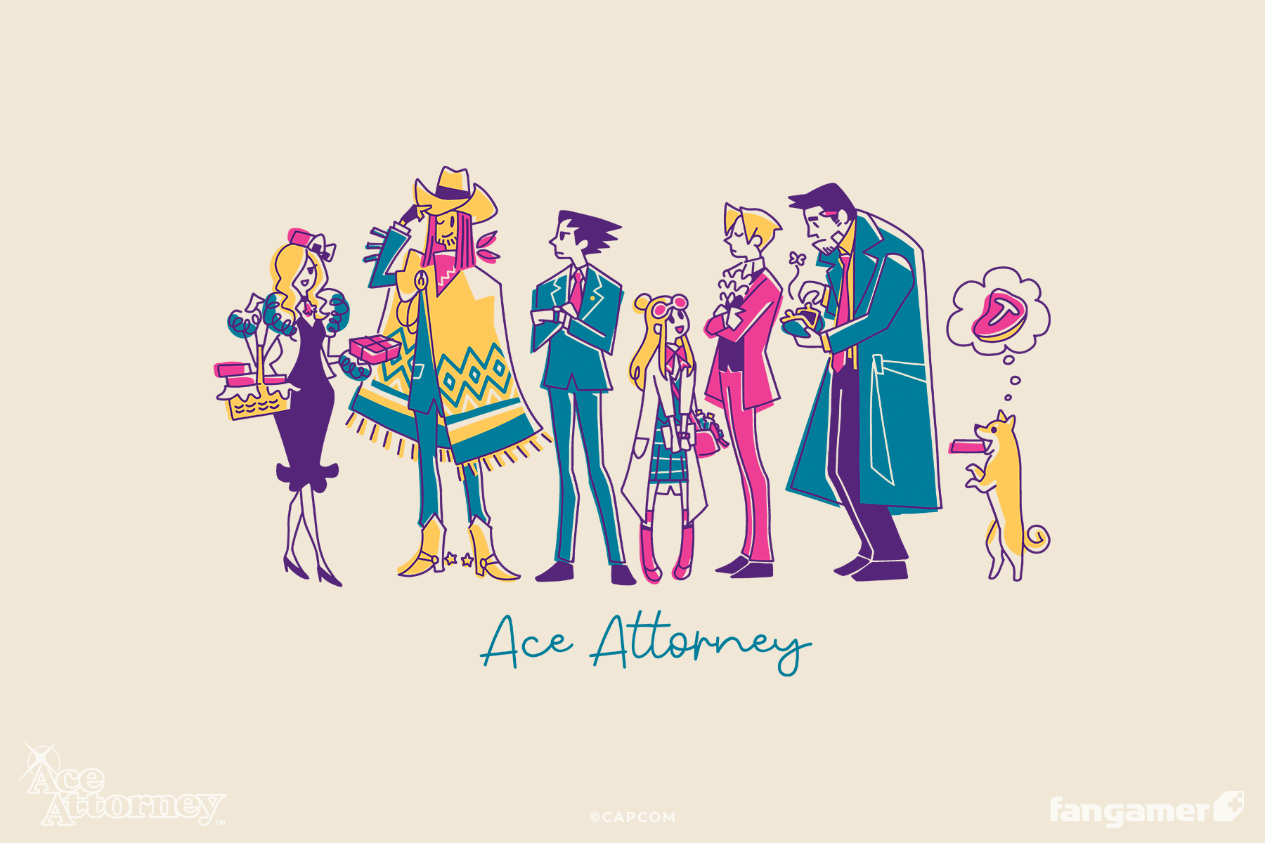 Ace Attorney - Lawful Lunch Break shirt - Fangamer Europe